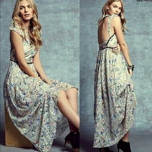 Free people Cherry blossom spring garden maxi